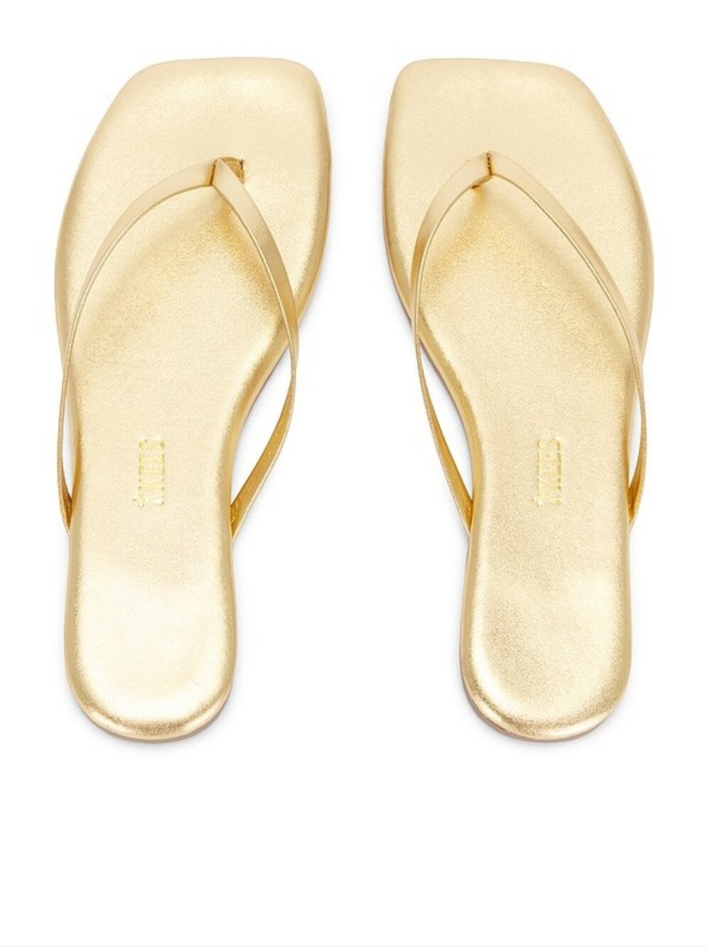 TKEES Metallic Gold Square-Millie Sandals